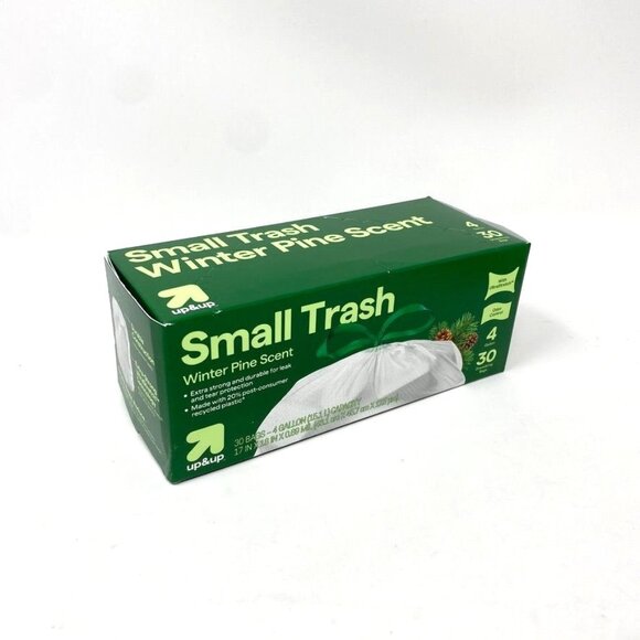 Target Other - Holiday Drawstring Trash Bags - Winter Pine Scent - 4 Gallon - 30ct - up&up™